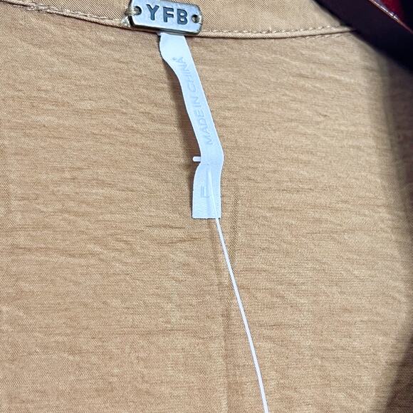 Young Fabulous & Broke Brown Derby Maxi Dress Size Large - Picture 10 of 12